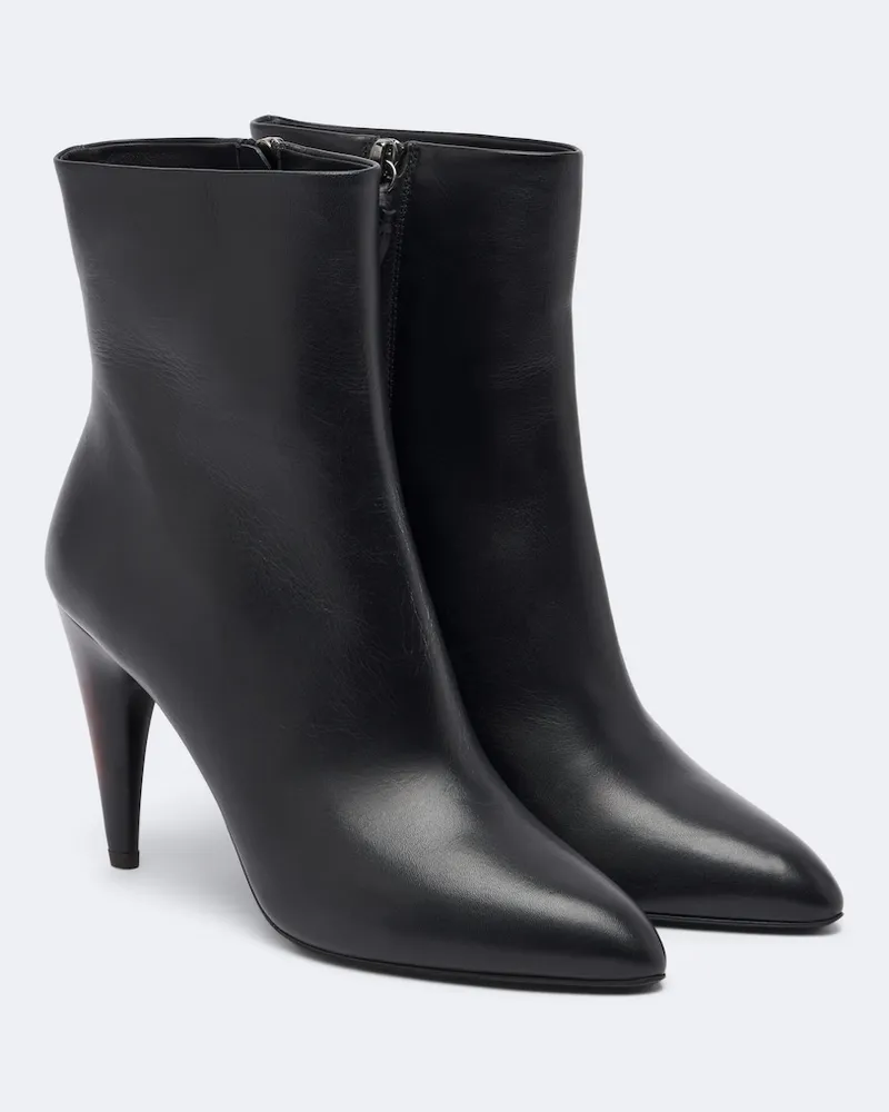 Isabel Marant Ankle Boots Jany Low aus Leder Schwarz