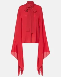 Elie Saab Bluse aus Seide Rot