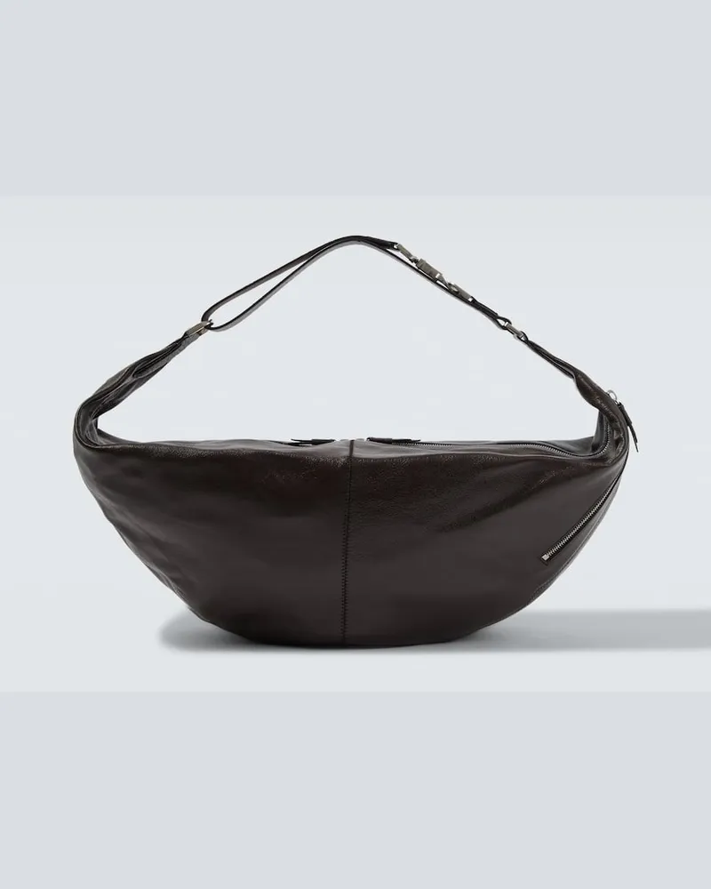 Christophe Lemaire Henkeltasche aus Leder Braun