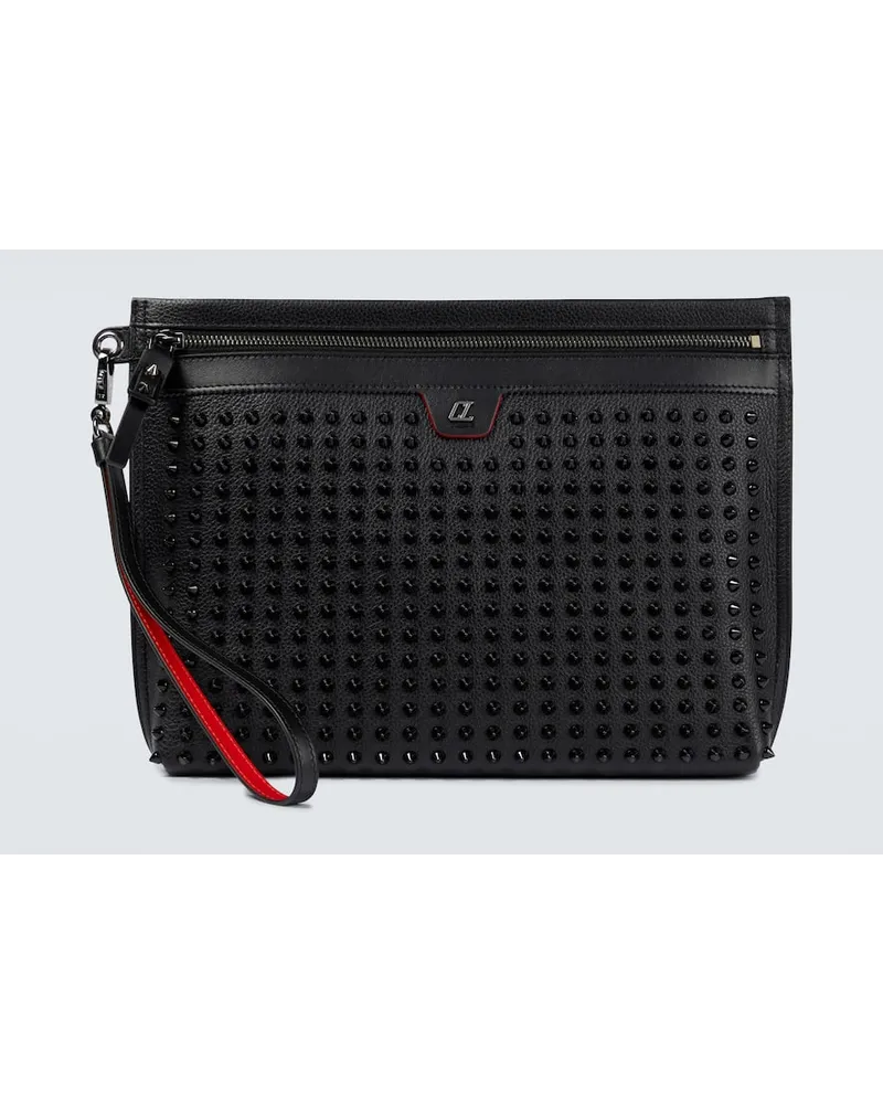 Christian Louboutin Verziertes Etui Citypouch Schwarz