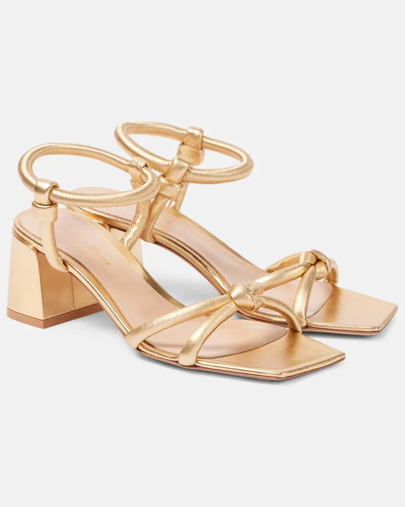 Gianvito Rossi Sandalen Juno 55 aus Leder Gold