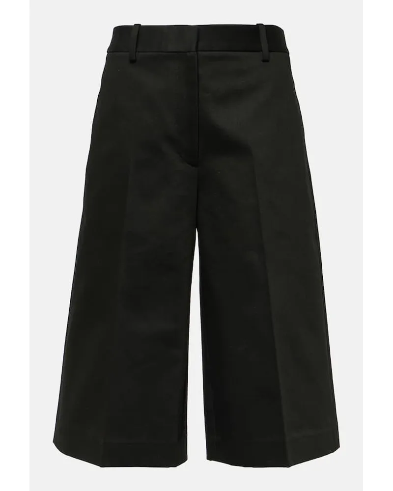 Nili Lotan Bermuda-Shorts Erza aus Baumwolle Schwarz