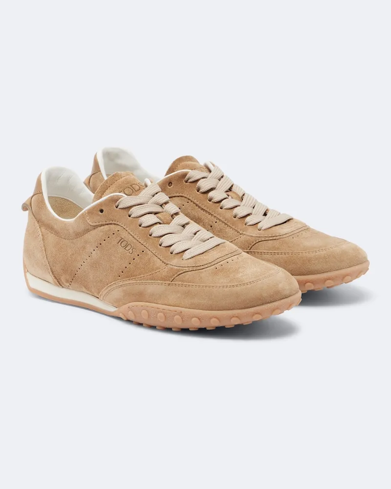 TOD'S Sneakers Classic aus Veloursleder Beige