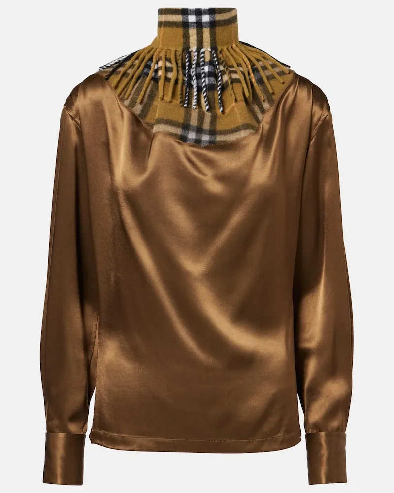 Burberry Bluse Burberry Check Grün