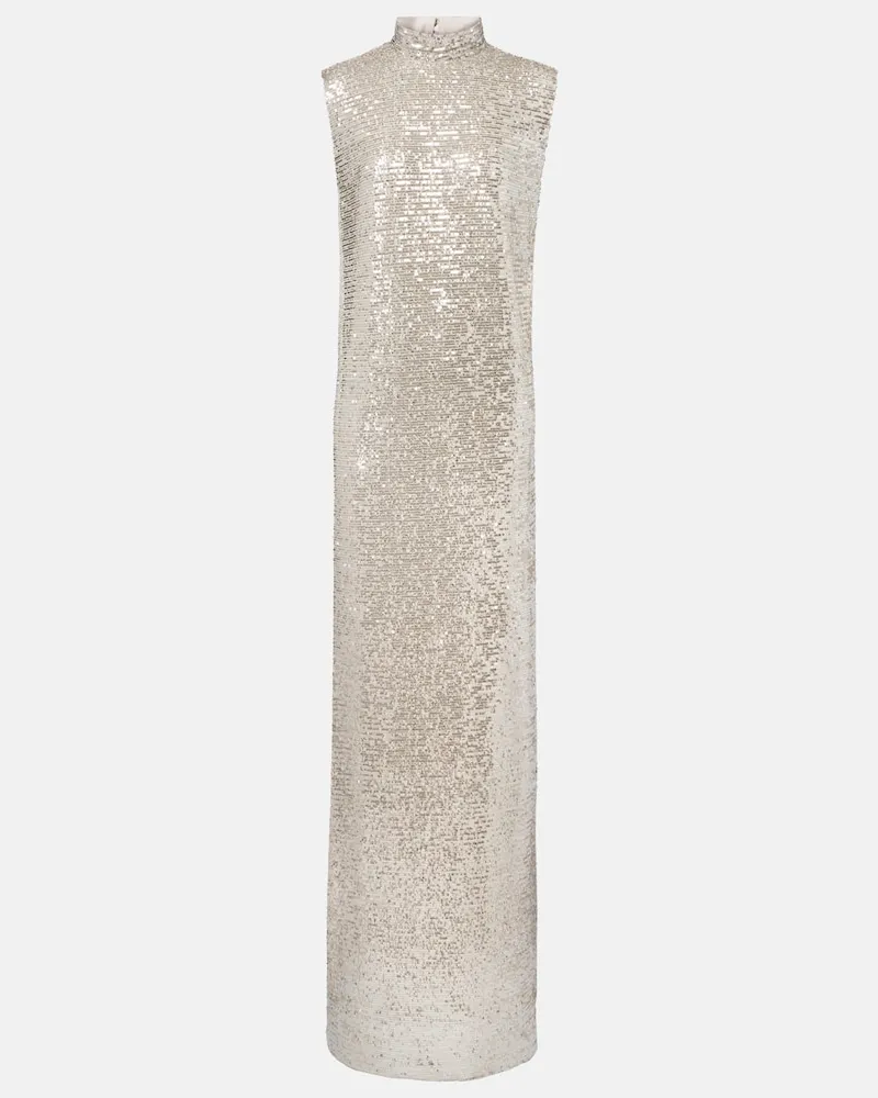 Taller Marmo Robe Miami mit Pailletten Grau