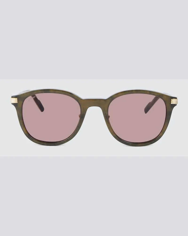 Cartier Aviator-Sonnenbrille Rot