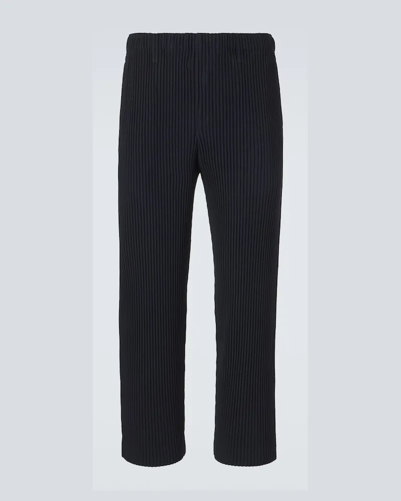 Issey Miyake Homme Plissé Issey Miyake Basics Hose mit Falten-Design Schwarz