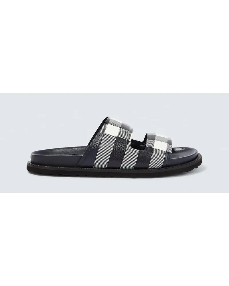 Burberry Sandalen aus Canvas Blau