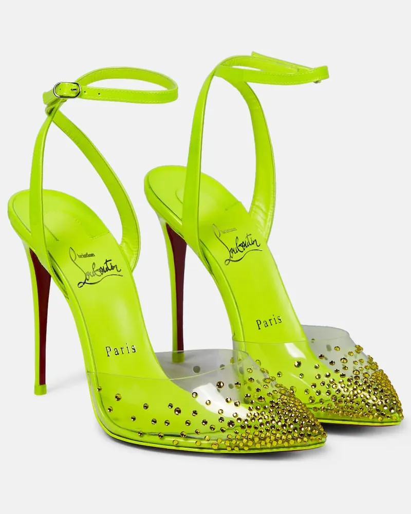 Christian Louboutin Verzierte Pumps Spikaqueen 100 Gelb