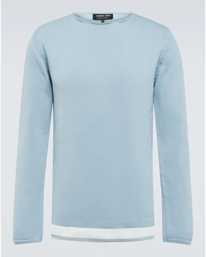 Comme des Garçons Comme des Garcons Homme Deux Pullover aus Jersey Blau