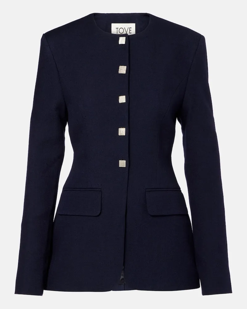 TOVE Jacke Moya aus Schurwolle Blau