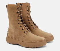 Schnürstiefel W.G. aus Veloursleder