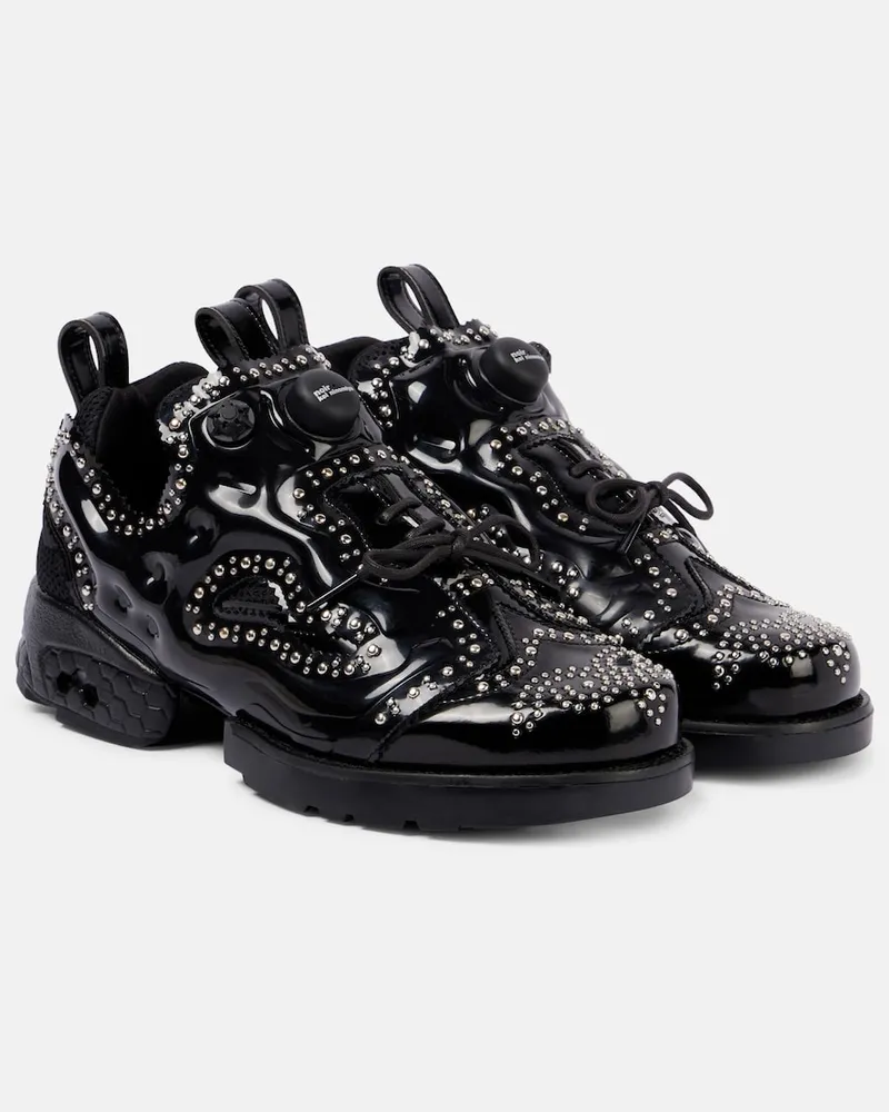 Noir Kei Ninomiya Verzierte Schnürschuhe Schwarz