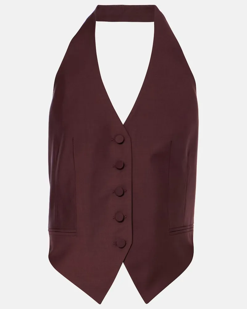 Aya Muse Weste Deneva Burgunderrot