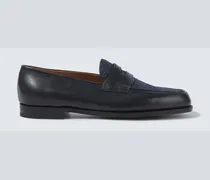 Loafers Lopez aus Leder und Denim