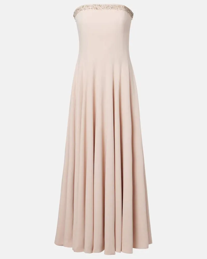 COSTARELLOS Midikleid Aldina aus Crêpe Pink
