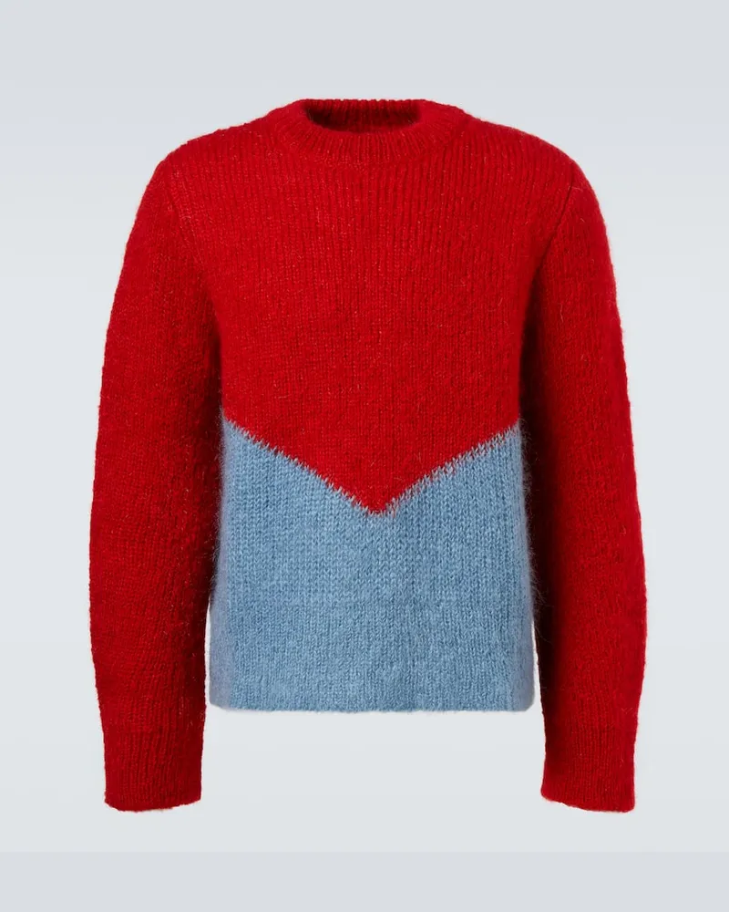 Jil Sander Pullover aus einem Mohairgemisch Rot