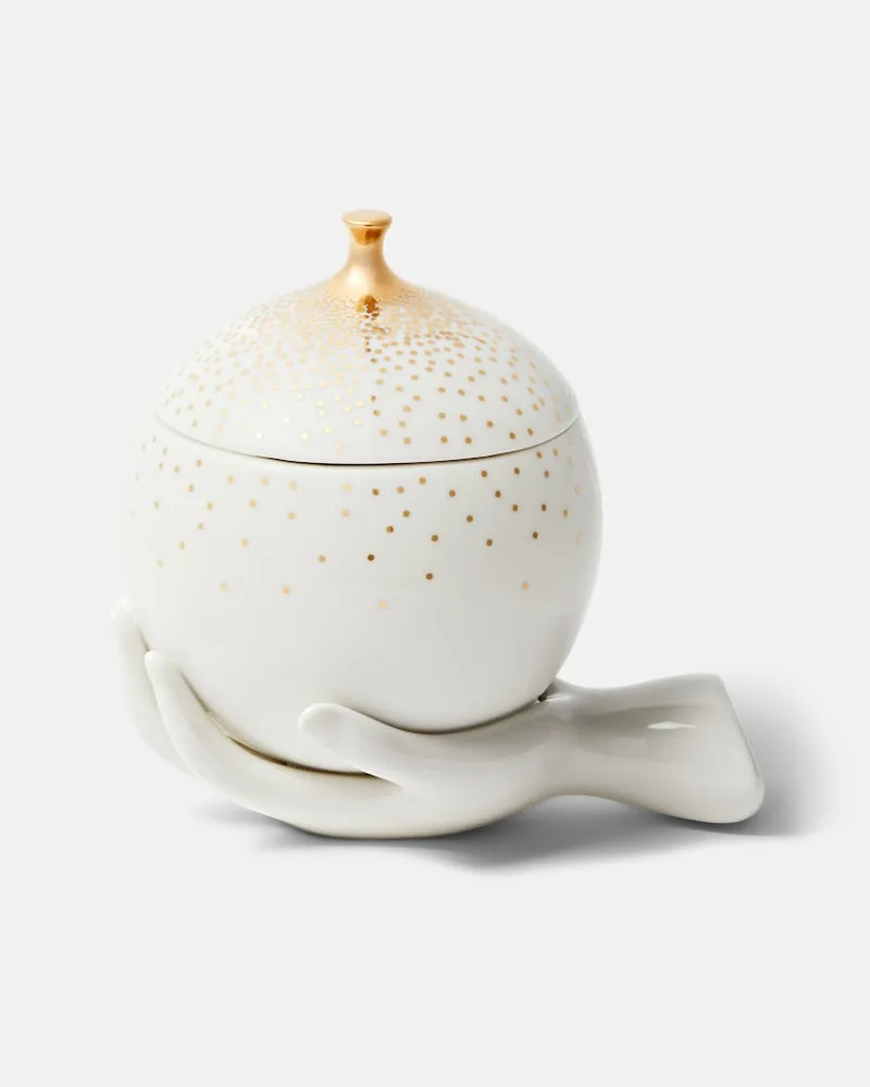 Jonathan Adler Aufbewahrungsdose Gilded Eve Weiß
