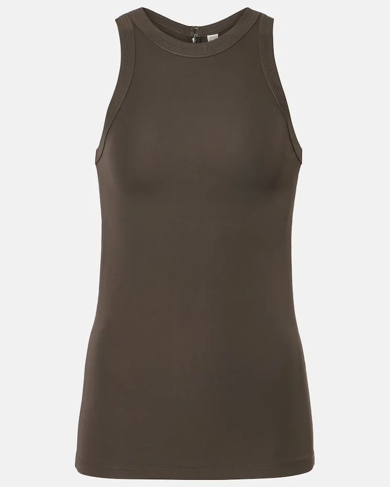 Totême Top aus Jersey Schwarz