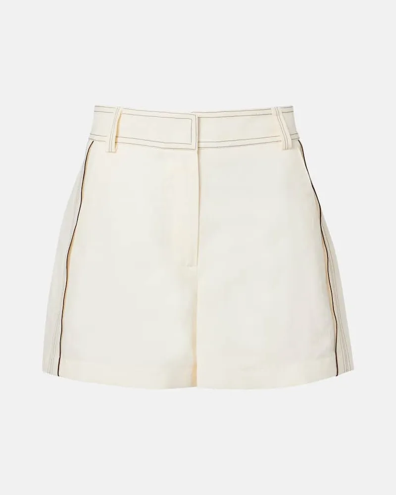 Tory Burch High-Rise Shorts Weiß