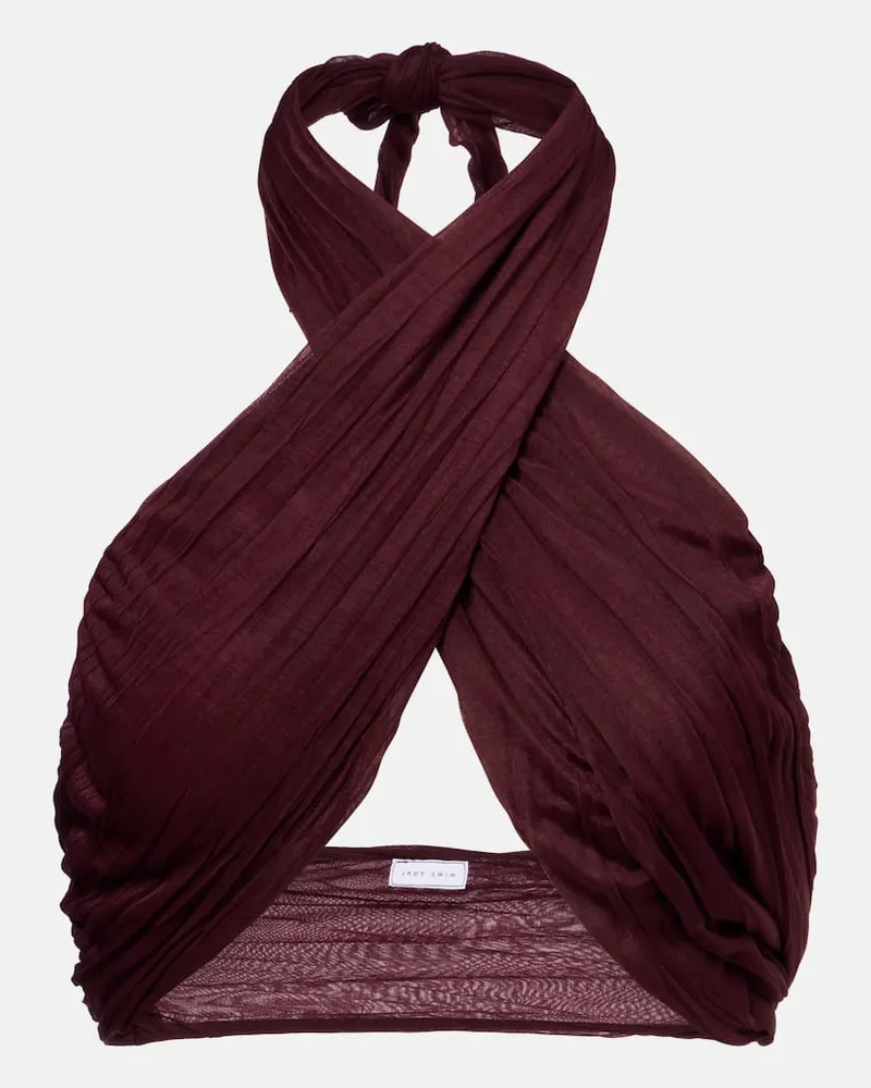 JADE SWIM Wickeltop Aylin Burgunderrot