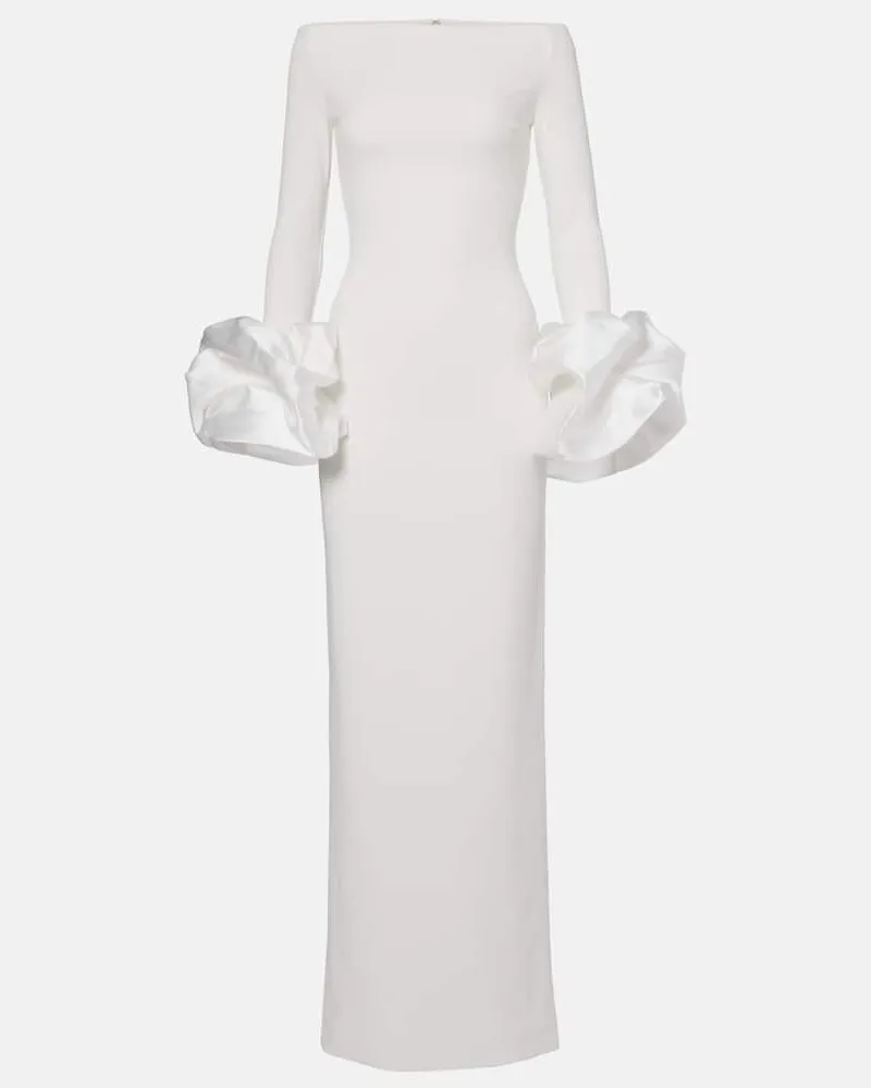 Solace London Off-Shoulder-Robe Talia Weiß