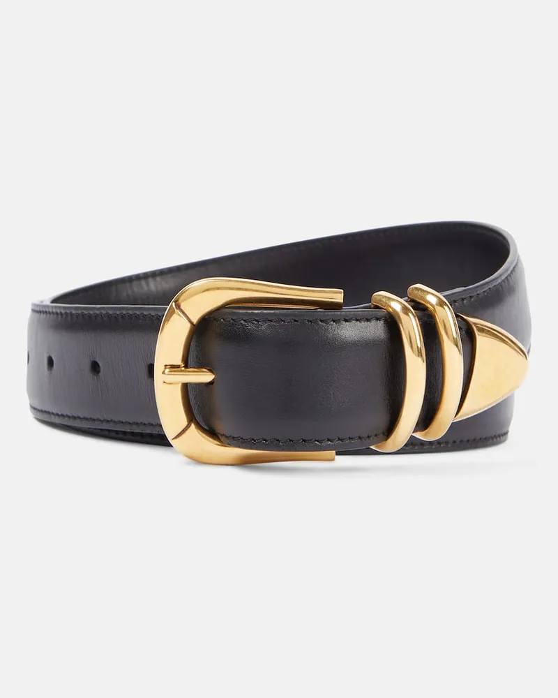 The Row Gürtel Vintage aus Leder Schwarz