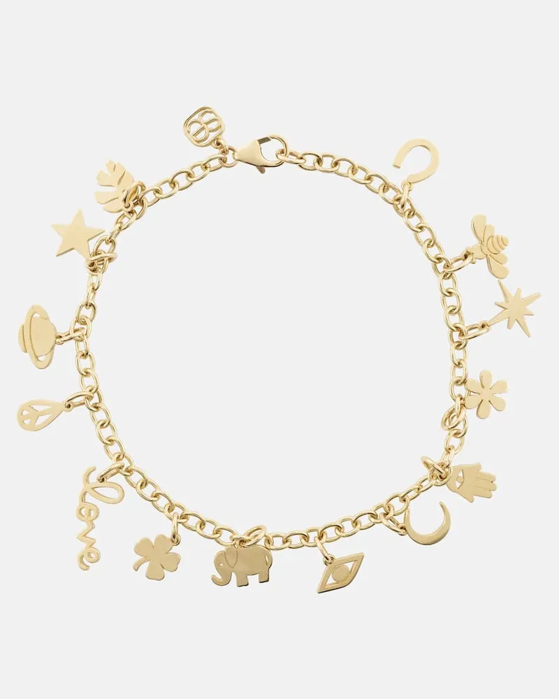 Sydney Evan Armband Multi-Icon aus 14kt Gelbgold Gold