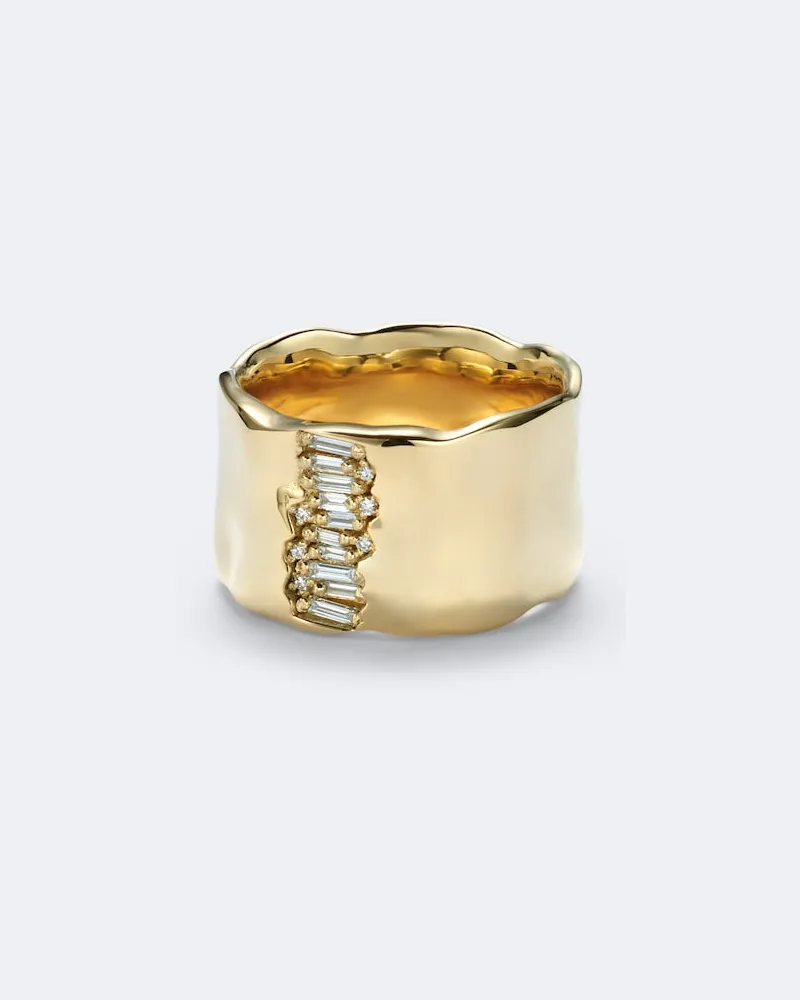 Suzanne Kalan Ring aus 18kt Gold mit Diamanten Gold