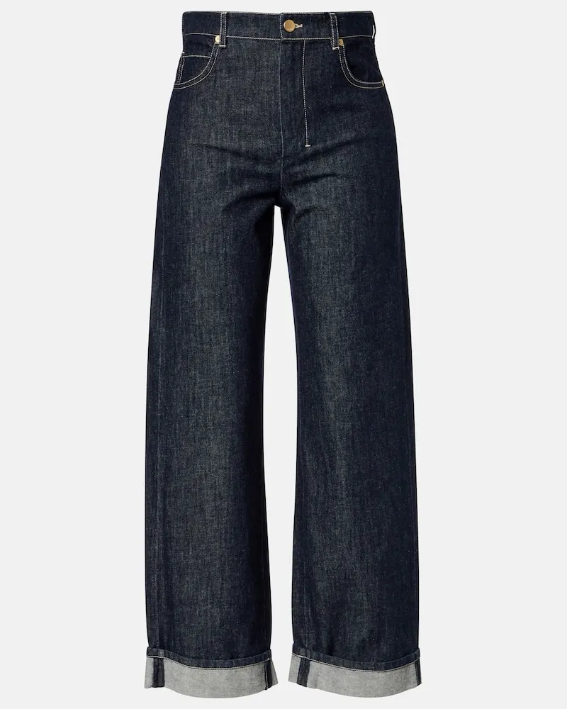 Max Mara Wide-Leg Jeans Chiara Blau