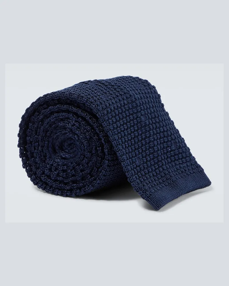 Tom Ford Krawatte aus Seide Blau