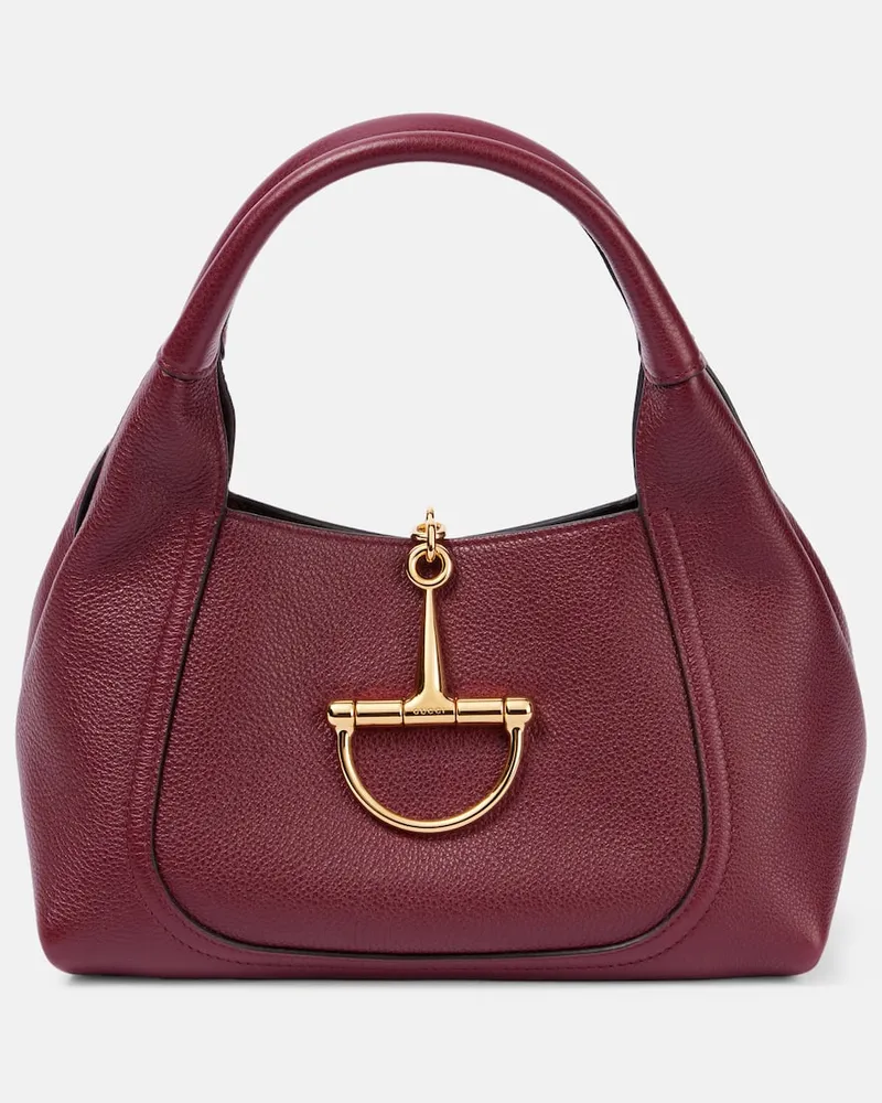 Gucci Schultertasche Gucci Softbit Medium aus Leder Burgund