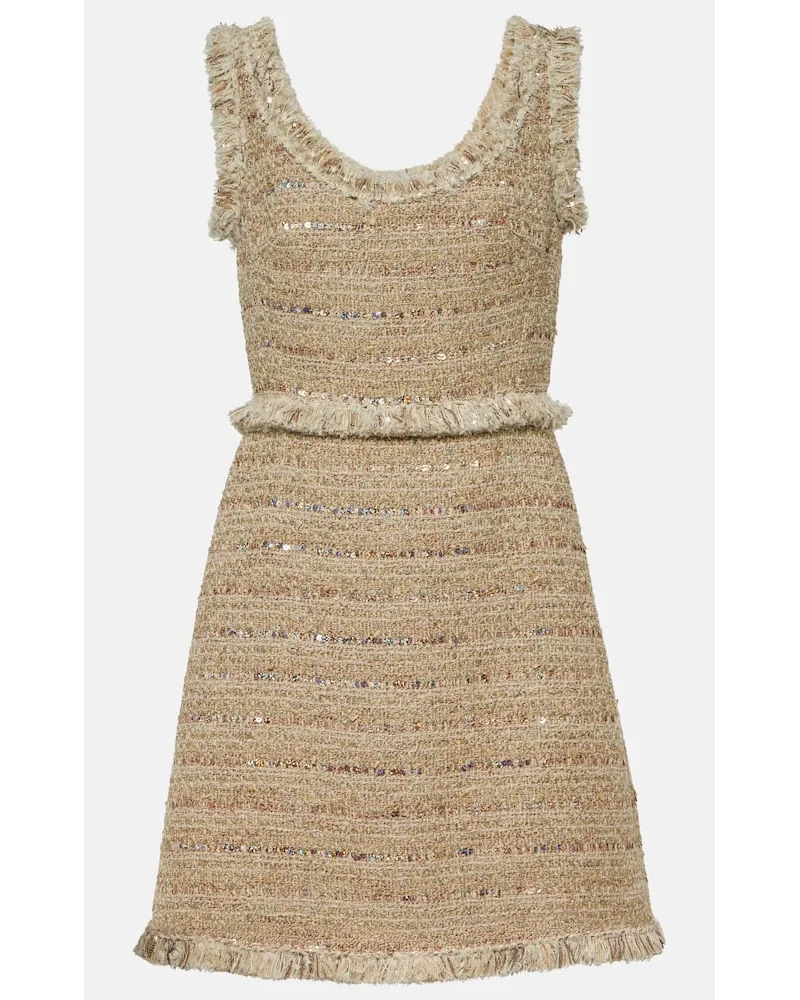 Giambattista Valli Minikleid aus Boucle Gold