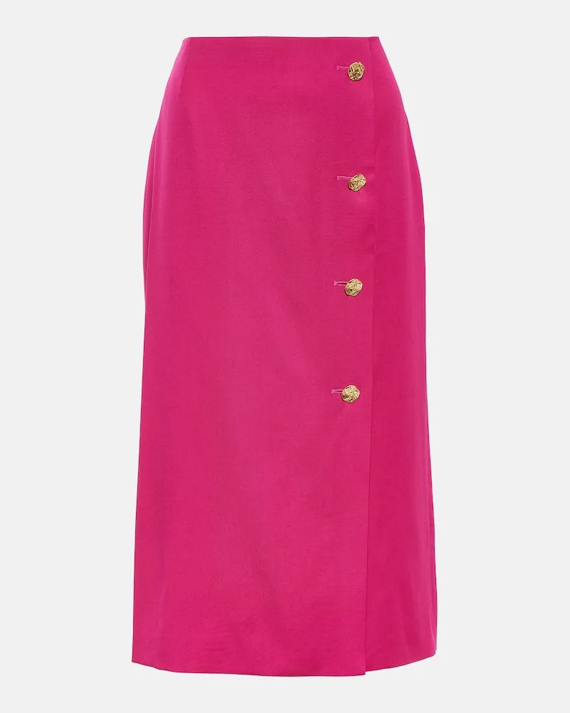 Nina Ricci Midirock aus Wolle Rosa