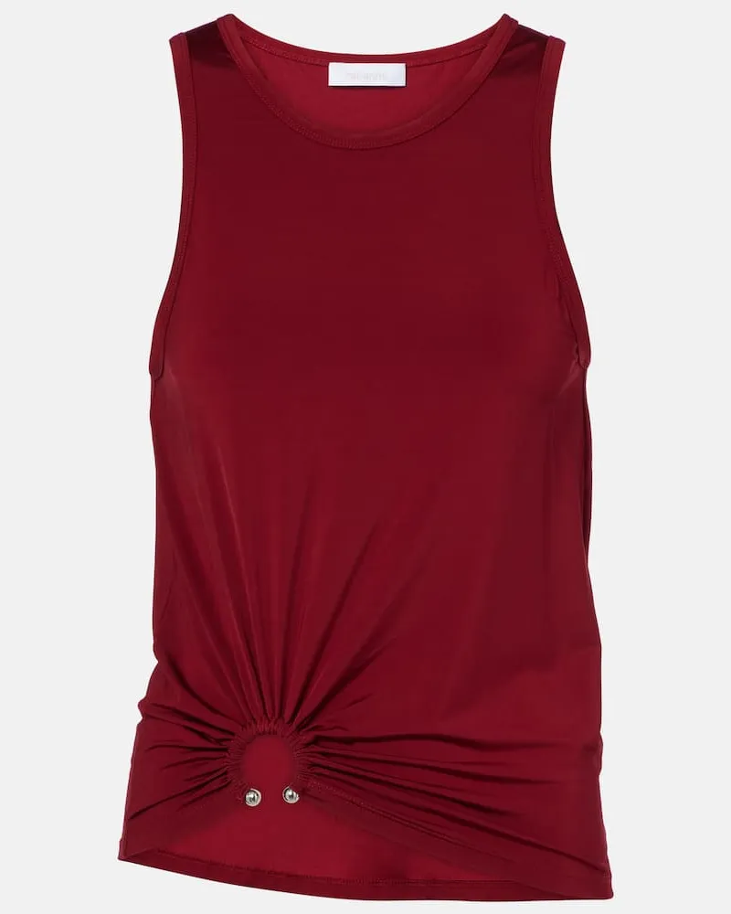 Paco Rabanne Top aus Jersey Rot