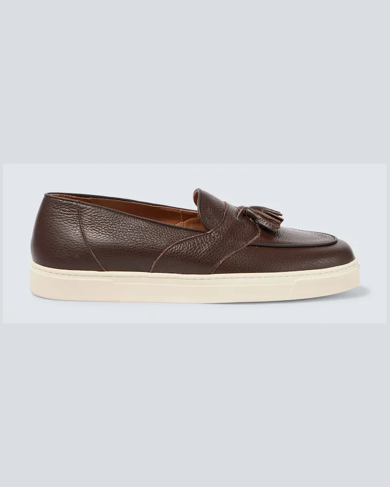 George Cleverley Loafers Joey aus Leder Braun