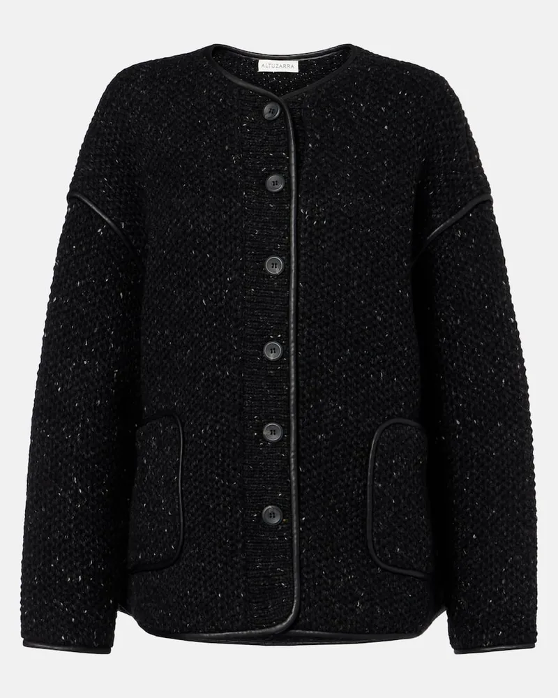 Altuzarra Jacke Medrano aus einem Wollgemisch Schwarz