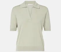 Polopullover Clay aus Baumwolle und Seide