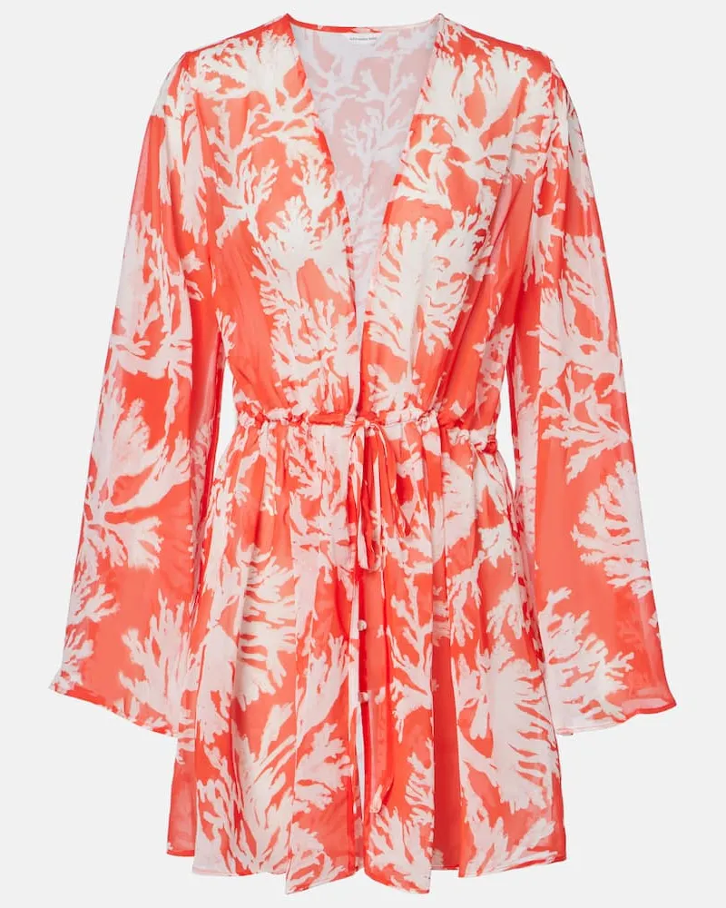 Alexandra Miro Kaftan Chloe aus Georgette Weiß