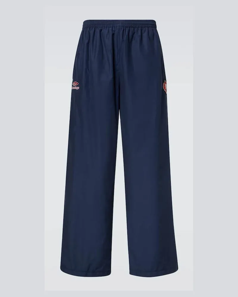 Balenciaga Jogginghose aus Jersey aus einem Baumwollgemisch Blau