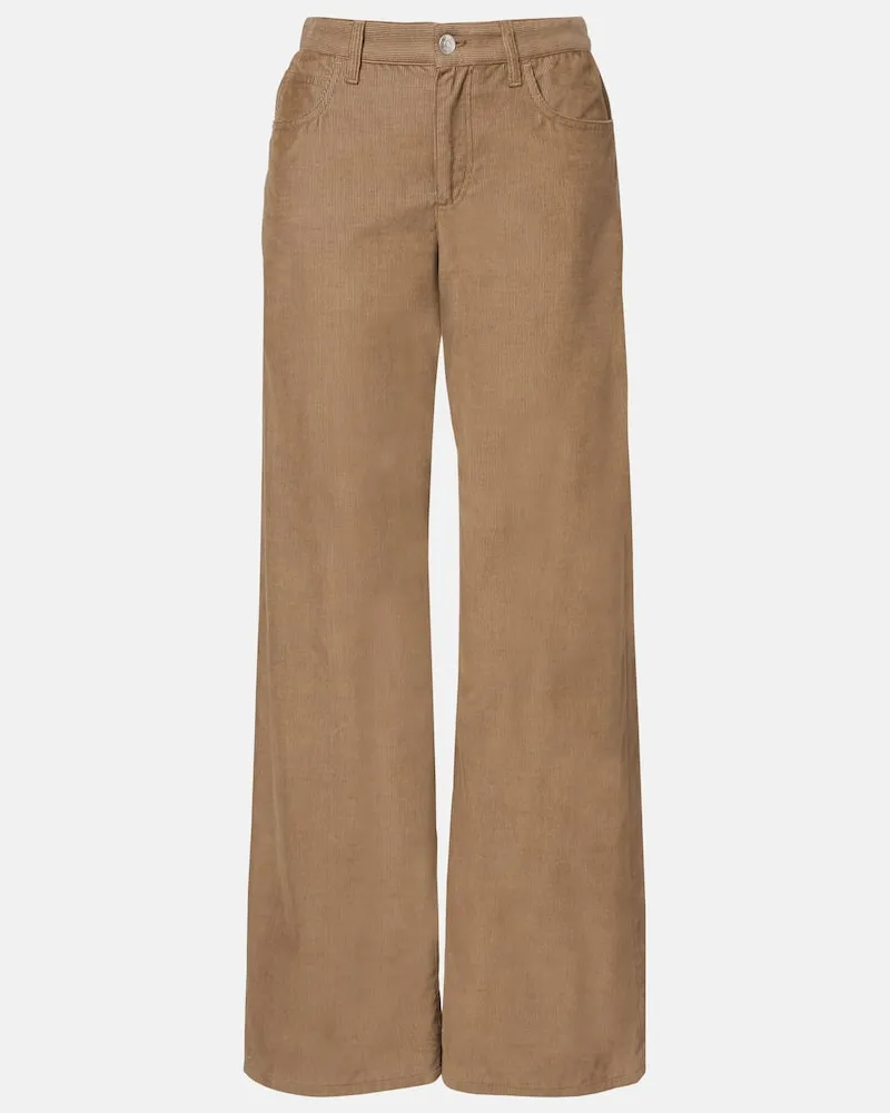 The Row Gerade Hose Eglitta aus Baumwoll-Cord Beige
