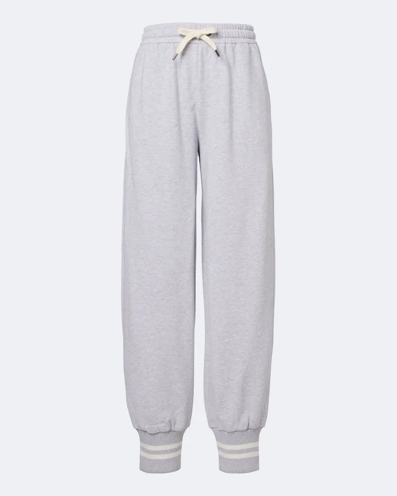 Brunello Cucinelli Jogginghose aus Baumwoll-Jersey Grau