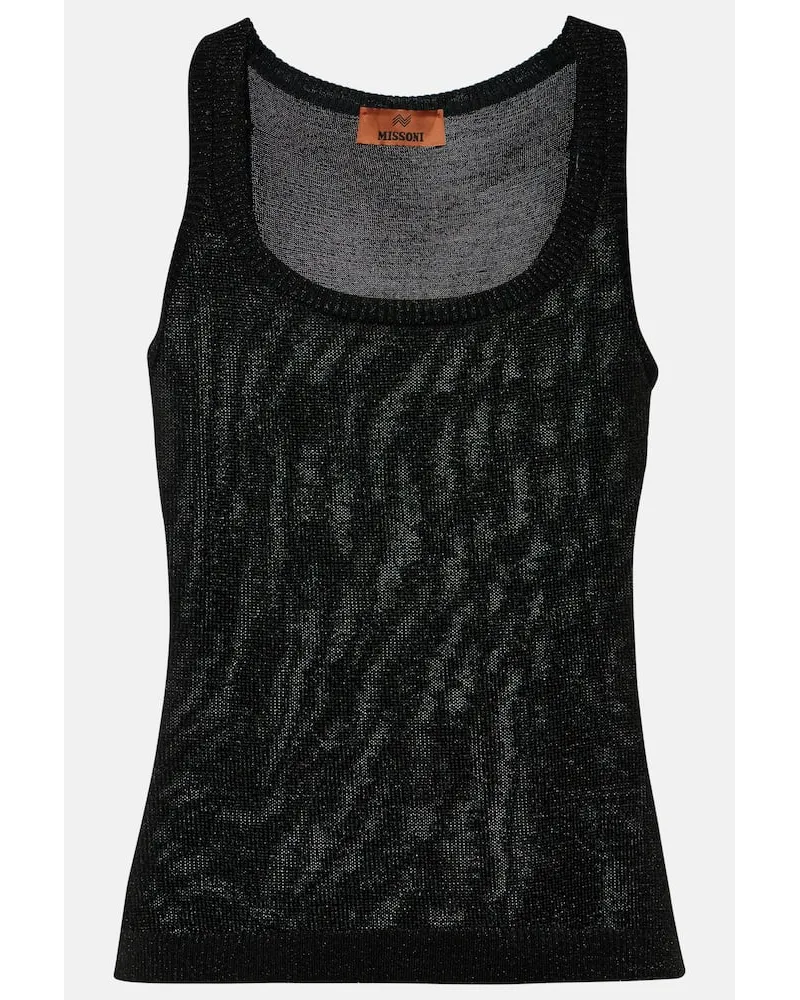 Missoni Top aus Strick Schwarz