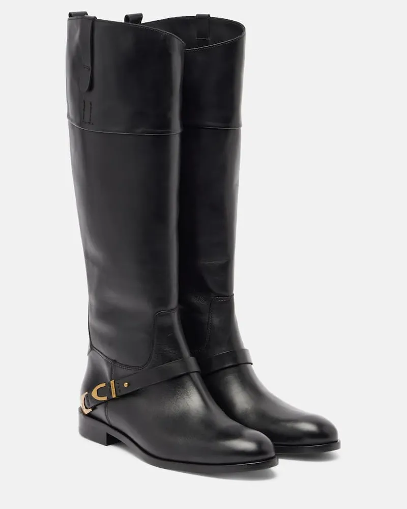 Golden Goose Stiefel Charlie aus Leder Schwarz
