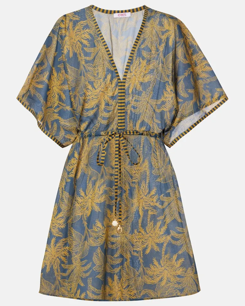 Eres Minikleid Peninsule aus Baumwoll-Voile Multicolor