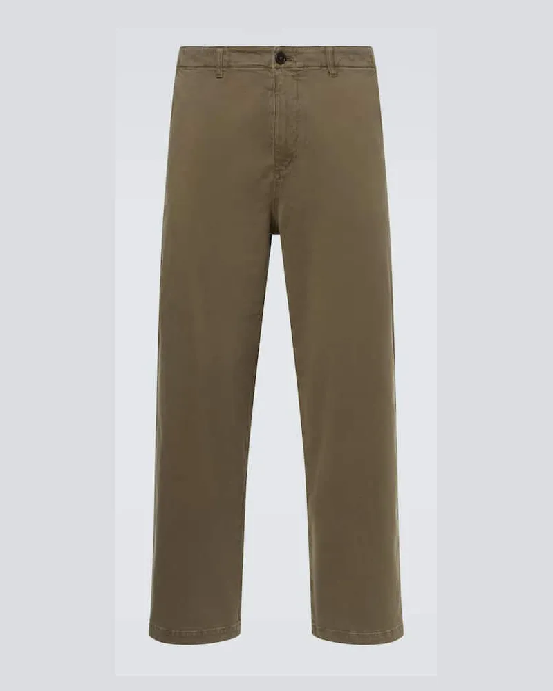 Frame Denim Chinohose aus Baumwoll-Twill Grün