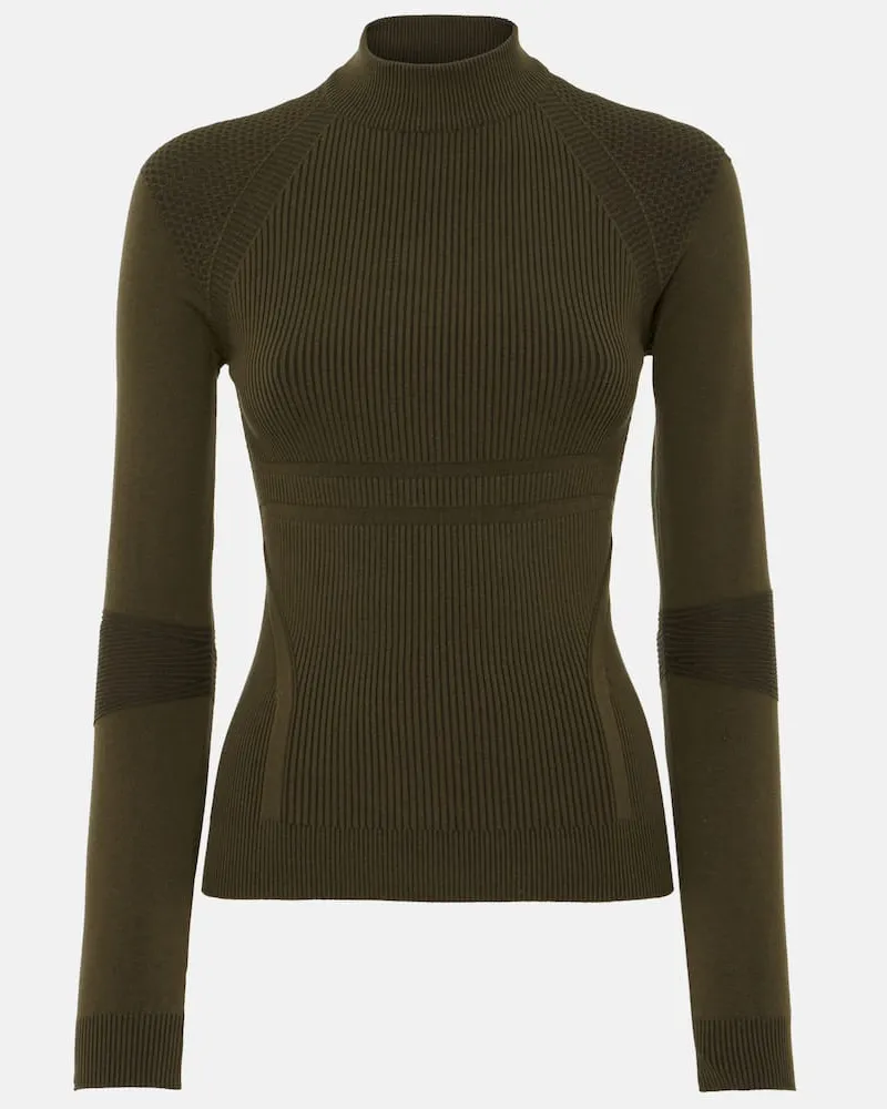 Loro Piana Pullover aus Rippstrick Grün