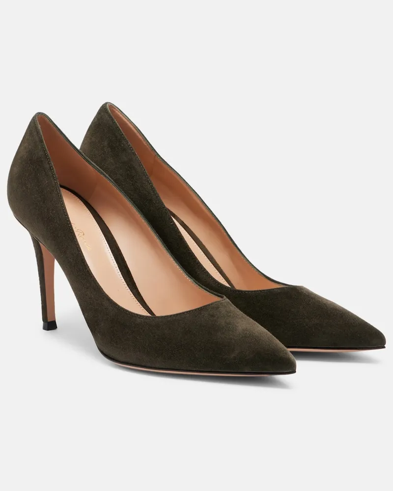 Gianvito Rossi Pumps Gianvito aus Veloursleder Grün