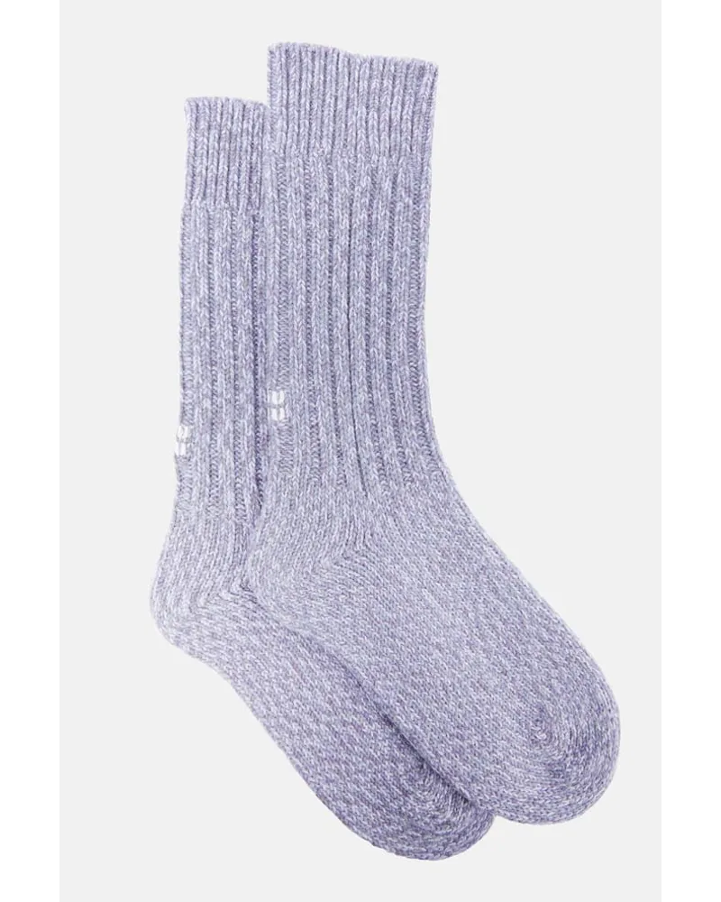 Miu Miu Socken aus Kaschmir und Wolle Lila