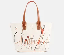 Tote Bag Cabata Large aus Canvas mit Leder